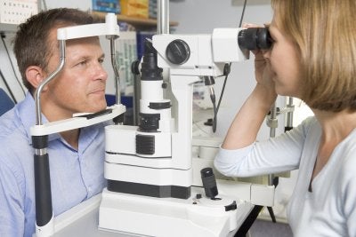 Eye testing at Gerstein Eye Institute